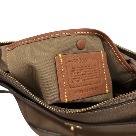 COACH Chaise Pebbled Leather Crossbody Bag - Picture 6 of 7